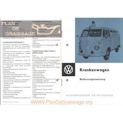 Volkswagen Ambulance 1966 Manual German