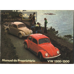 Volkswagen Beetle Type 1 1971 Owner S Manual Portuguese