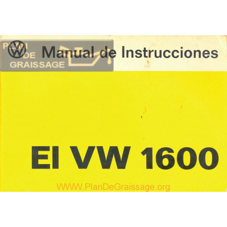 Volkswagen Beetle Type 1 1974 Owner S Manual Mexico