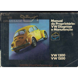 Volkswagen Beetle Type 1 1974 Owner S Manual Portuguese
