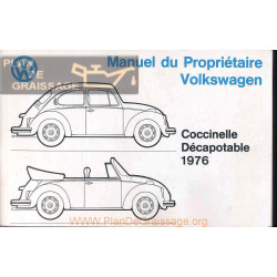 Volkswagen Beetle Type 1 1976 Owner S Manual Canada French