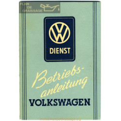 Volkswagen Beetle Type 1 Aout 1950 Owner S Manual German