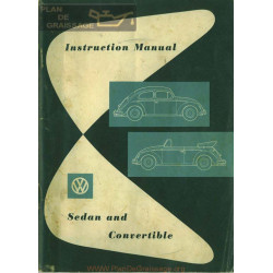 Volkswagen Beetle Type 1 Aout 1957 Bug Owner S Manual