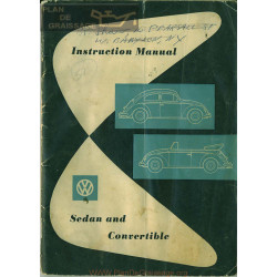 Volkswagen Beetle Type 1 Aout 1958 Bug Owner S Manual