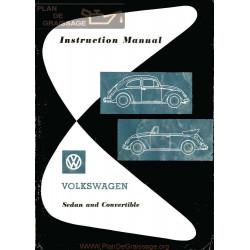 Volkswagen Beetle Type 1 Aout 1961 Bug Owner S Manual