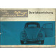 Volkswagen Beetle Type 1 Aout 1966 Bug Owner S Manual German