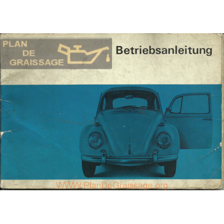 Volkswagen Beetle Type 1 Aout 1966 Bug Owner S Manual German
