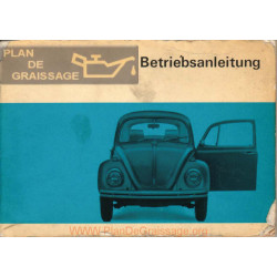 Volkswagen Beetle Type 1 Aout 1969 Owner S Manual German