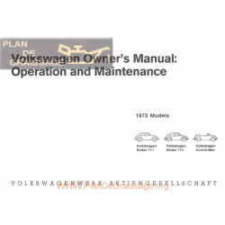 Volkswagen Beetle Type 1 Aout 1972 Owner S Manual