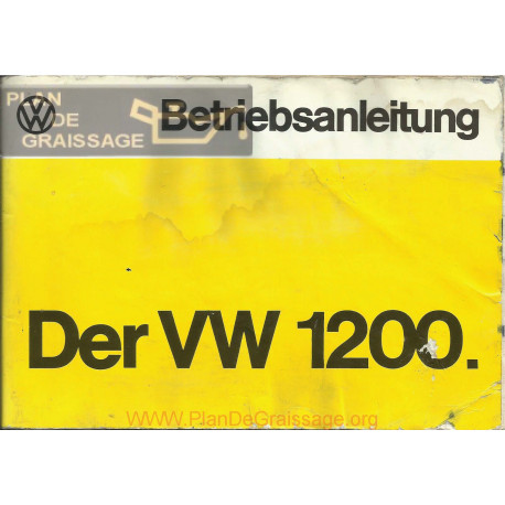 Volkswagen Beetle Type 1 Aout 1974 1975 Owner S Manual German