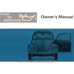 Volkswagen Beetle Type 1 Decembre 1967 1968 Model Year Owner S Manual