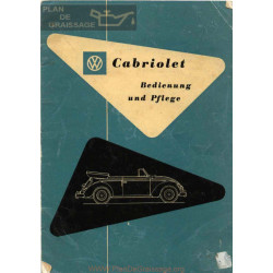 Volkswagen Beetle Type 1 February 1954 Convertible Operation And Care Booklet German