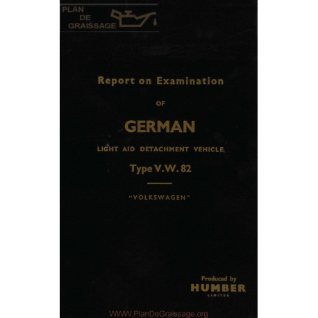 Volkswagen Beetle Type 1 Humber Report Type 82 Septembre 1943