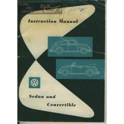 Volkswagen Beetle Type 1 Janvier 1961 Bug Owner S Manual