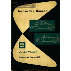 Volkswagen Beetle Type 1 Janvier 1962 Bug Owner S Manual