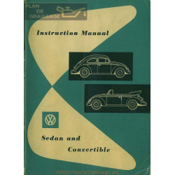 Volkswagen Beetle Type 1 Juin 1956 Bug Owner S Manual