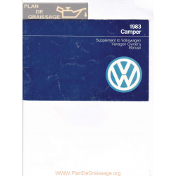 Volkswagen Camper Bus 1983 Vanagon Manuel