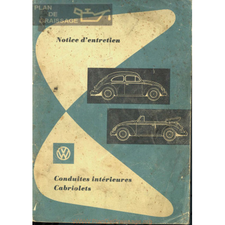 Volkswagen Conduite Cabriolet Juin 1956 Manual French