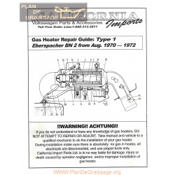 Volkswagen Eberspacher Bn2 Type 1 1970 1972 Repair