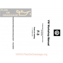 Volkswagen F3 Workshop Manual 1969 F 3 Fresh Air Heating