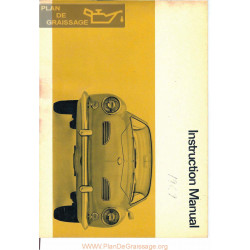 Volkswagen Ghia 1967 Owners Manual