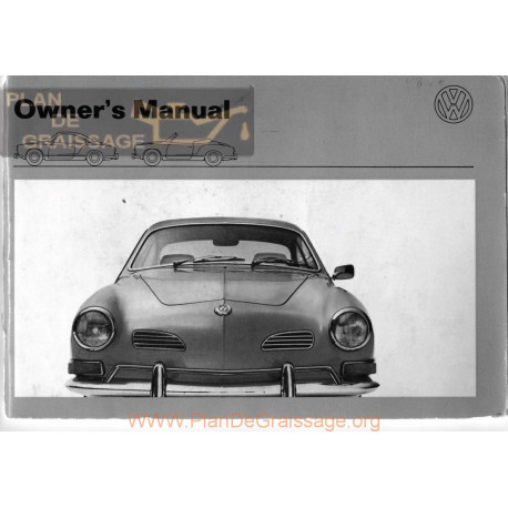 Volkswagen Ghia Aout 1970 Owners Manual