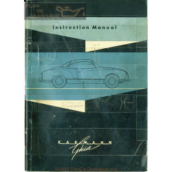 Volkswagen Karmann Ghia Aout 1960 User Manuel