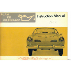 Volkswagen Karmann Ghia Aout 1966 Owners Manual