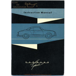 Volkswagen Karmann Ghia Janvier 1958 User Manual