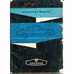 Volkswagen Karmann Ghia Juillet 1956 Owners Manual