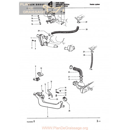 Volkswagen Karmann Ghia Parts Illustrations