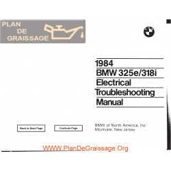 Bmw 318i 325e 1984 Electrical Troubleshooting Manual