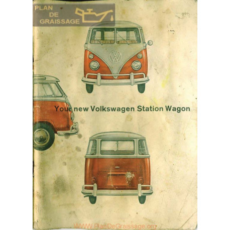 Volkswagen Station Wagon Aout 1963 Deluxe Manual User