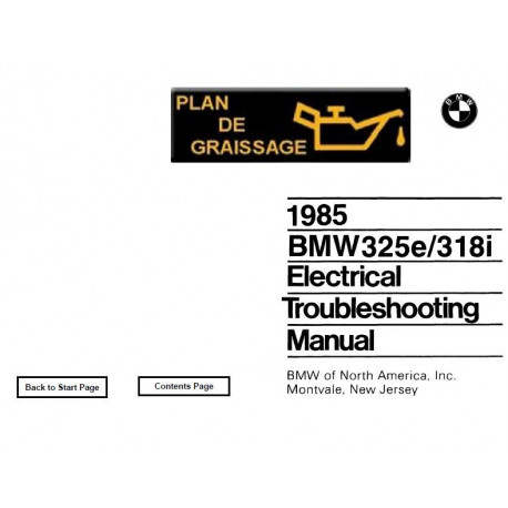 Bmw 318i 325e E30 Electrical Troubmeshooting 1985