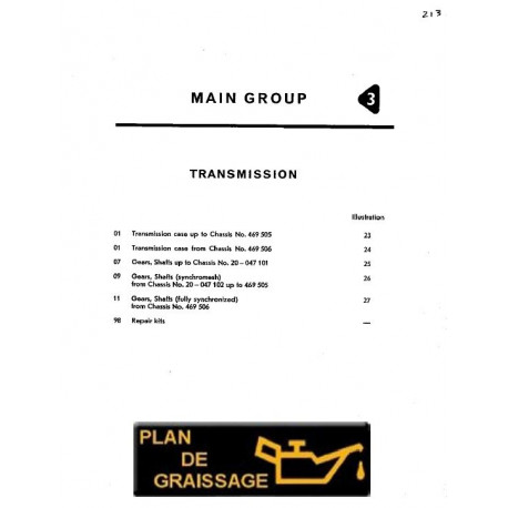 Volkswagen T2 G3 Transmission 1958 1967
