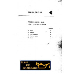 Volkswagen T2 G7 Frame Hand Foot Lever 1958 1967