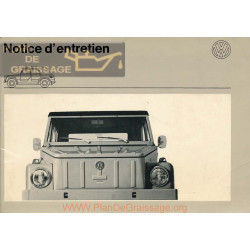 Volkswagen Thing 1973 Vw 181 Owners Manual French