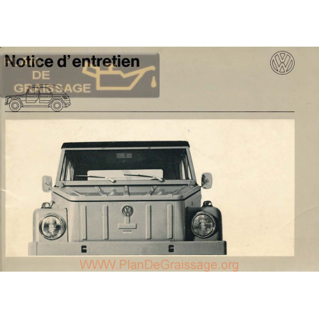 Volkswagen Thing 1973 Vw 181 Owners Manual French