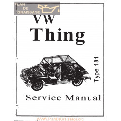 Volkswagen Thing Vw 181 Service Manual
