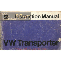 Volkswagen Transporter Bus Aout 1977 Manual Utilisateur