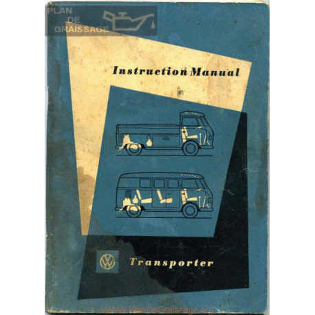 Volkswagen Transporter Bus Decembre 1958 Manual
