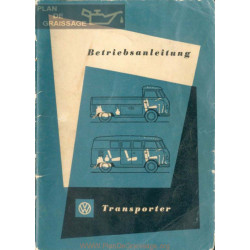 Volkswagen Transporter Decembre 1957 Manual German