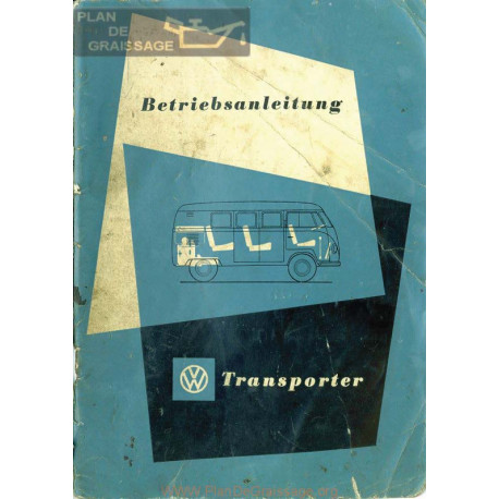 Volkswagen Transporter Juillet 1953 Manual German