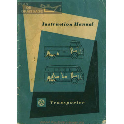 Volkswagen Transporter Nus Mai 1959 Manual