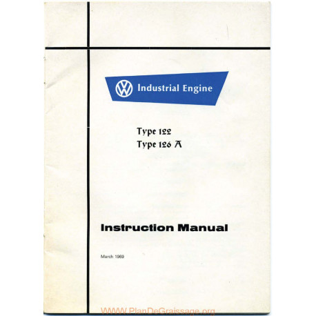 Volkswagen Type 122 126 Mars 1969 Industrial Manual