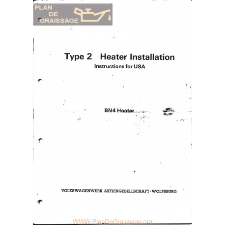 Volkswagen Type 2 1970 Bn4 Usa Heater Installation