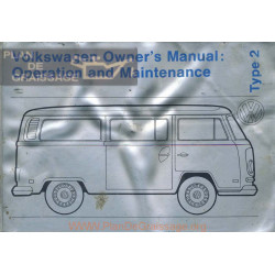 Volkswagen Type 2 Bus 1972 Manual
