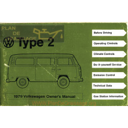 Volkswagen Type 2 Bus 1979 Manual Utilisateur