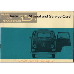 Volkswagen Type 2 Bus Aout 1967 Manuel User
