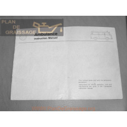 Volkswagen Type 2 Bus Aout 1973 Ambulance Instruction